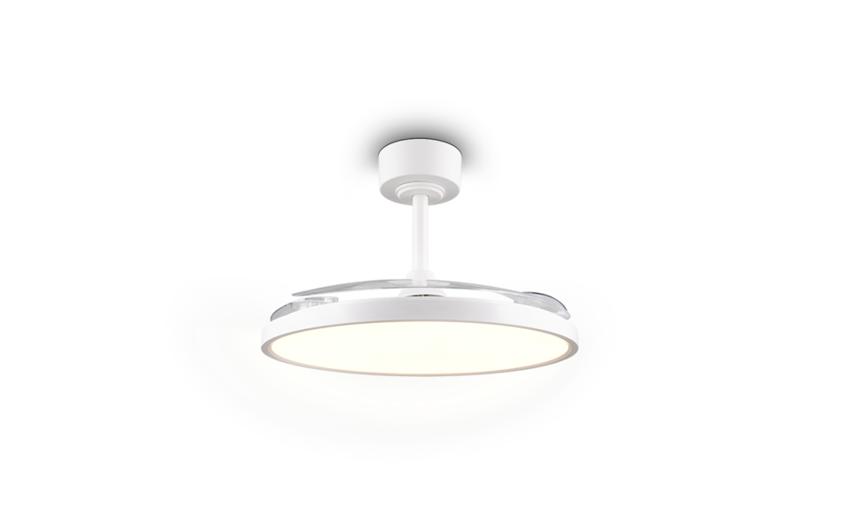 Trio Lighting Trio KASFJORD LED ceiling fan light | 1x 40W 4000 lm 2700-6000K | chrome | Ø 106 cm | IP20 | 28.5 cm