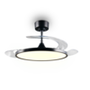 Trio KASFJORD LED ceiling fan light | black | Ø 106.5 cm | IP20