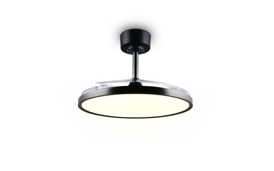 Trio Lighting Trio KASFJORD VENTILATOR plafondlamp | LED | mat zwart | Ø 106 cm | IP20 | 1x 30W | 3700 lm | 2700-6500K | dimbaar