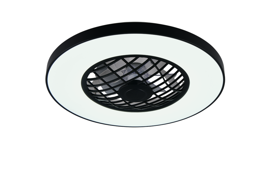Trio Lighting Trio LINKÖPING VENTILATOR plafondlamp | LED | zwart | Ø 59 cm | IP20 | 45W,9W | 5600 lm, 1x lm | 2700-6500K | dimbaar Trio Lighting Trio LINKÖPING VENTILATOR plafondlamp | LED | zwart | Ø 59 cm | IP20 | 45W,9W | 5600 lm, 1x lm | 2700-6500K | dimbaar