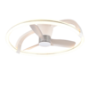 Trio STOCKHOLM LED ceiling fan light | chrome | Ø 73.5 cm | IP20
