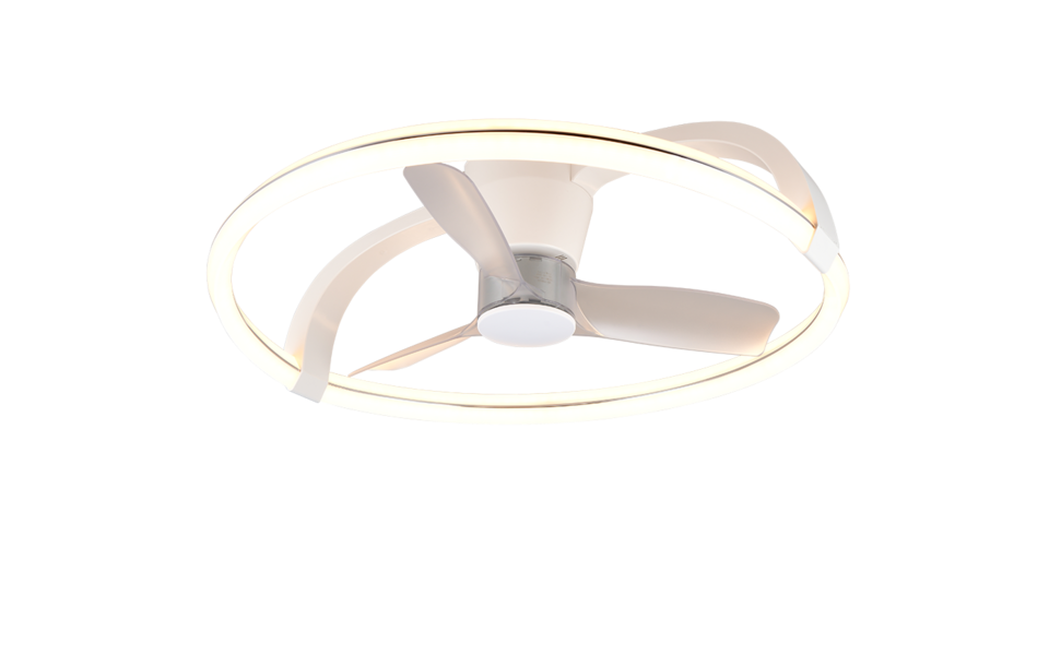 Trio Lighting Trio STOCKHOLM VENTILATOR plafondlamp | LED | wit mat | Ø 73,5 cm | IP20 | 1x 37W | 4300 lm | 2700-6500K | dimbaar Trio Lighting Trio STOCKHOLM VENTILATOR plafondlamp | LED | wit mat | Ø 73,5 cm | IP20 | 1x 37W | 4300 lm | 2700-6500K | dimbaar