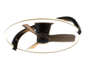 Trio Lighting Trio STOCKHOLM VENTILATOR plafondlamp | LED | mat zwart | Ø 73,5 cm | IP20 | 1x 37W | 4300 lm | 2700-6500K | dimbaar
