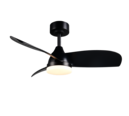 Trio Lighting Trio HELSINKI LED ceiling fan light | 1x 22W 2200 lm 2700-6000K | black | Ø 90 cm | IP20 | 32.5 cm