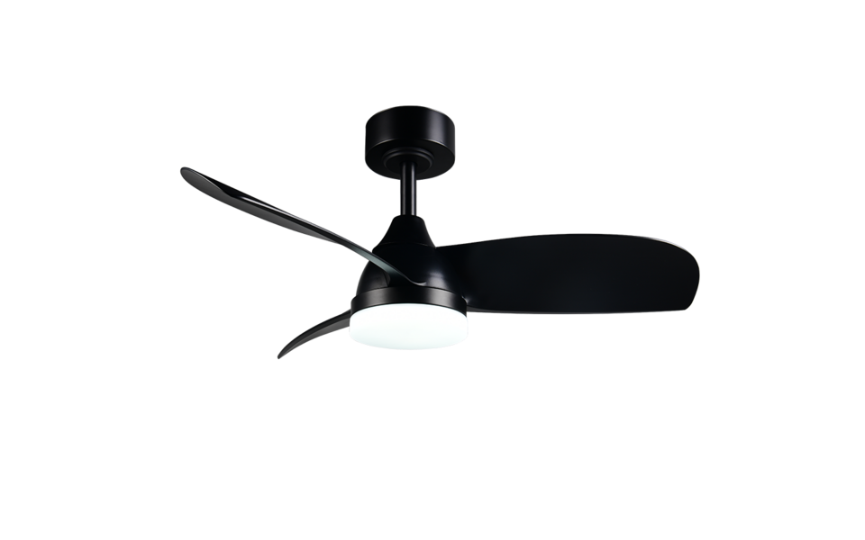 Trio Lighting Trio HELSINKI VENTILATOR plafondlamp | LED | mat zwart | Ø 90 cm | IP20 | 1x 20W | 2500 lm | 2700-6500K | dimbaar