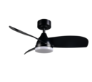 Trio Lighting Trio HELSINKI LED ceiling fan light | 1x 22W 2200 lm 2700-6000K | black | Ø 90 cm | IP20 | 32.5 cm