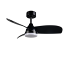 Trio Lighting Trio HELSINKI VENTILATOR plafondlamp | LED | mat zwart | Ø 90 cm | IP20 | 1x 20W | 2500 lm | 2700-6500K | dimbaar