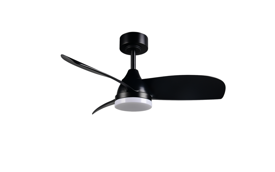 Trio Lighting Trio HELSINKI VENTILATOR plafondlamp | LED | mat zwart | Ø 90 cm | IP20 | 1x 20W | 2500 lm | 2700-6500K | dimbaar