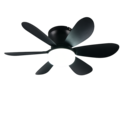 Trio Lighting Trio LUND VENTILATOR plafondlamp | LED | mat zwart | Ø 53 cm | IP20 | 1x 8W | 850 lm | 2700-6500K | dimbaar