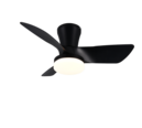Trio Lighting Trio RANDERS LED ceiling fan light | 1x 22W 2200 lm 2700-6000K | black | Ø 76 cm | IP20 | 26 cm