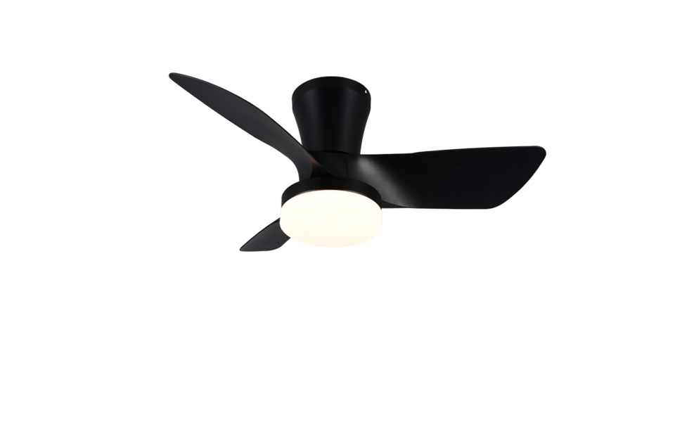 Trio Lighting Trio RANDERS LED ceiling fan light | 1x 22W 2200 lm 2700-6000K | black | Ø 76 cm | IP20 | 26 cm Trio Lighting Trio RANDERS LED ceiling fan light | 1x 22W 2200 lm 2700-6000K | black | Ø 76 cm | IP20 | 26 cm