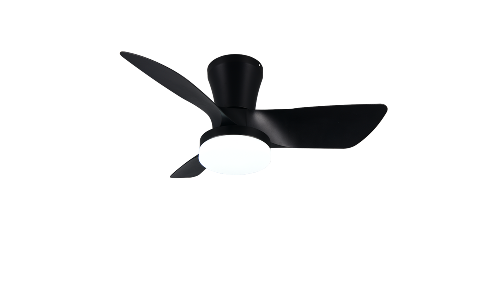 Trio Lighting Trio RANDERS LED ceiling fan light | 1x 22W 2200 lm 2700-6000K | black | Ø 76 cm | IP20 | 26 cm Trio Lighting Trio RANDERS LED ceiling fan light | 1x 22W 2200 lm 2700-6000K | black | Ø 76 cm | IP20 | 26 cm