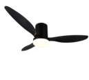 Trio Lighting Trio GÖTEBORG LED ceiling fan light | 1x 22W 2200 lm 2700-6000K | black | Ø 132 cm | IP20 | 35 cm