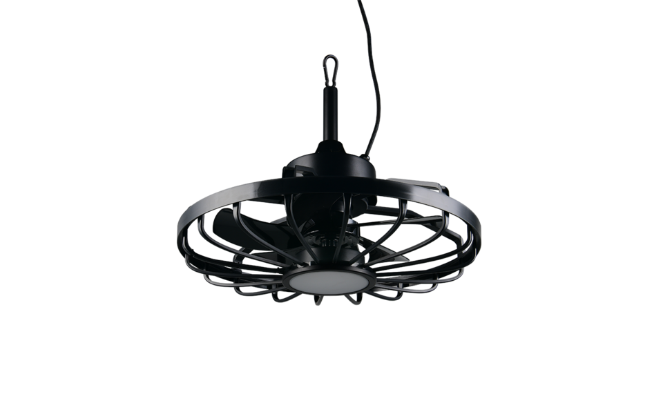 Trio Lighting Trio OSLO VENTILATOR plafondlamp | LED | zwart | Ø 51 cm | IP44 | 1x 20W | 2300 lm | 2700-6500K | dimbaar