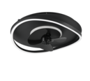 Trio Lighting Trio SORTLAND LED ceiling fan light | 1x 36W 3600 lm 2700-6500K | black | Ø 50 cm | IP20 | 15 cm
