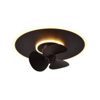 Trio NYBRO LED ceiling fan light | black | IP20 Trio NYBRO LED ceiling fan light | black | IP20