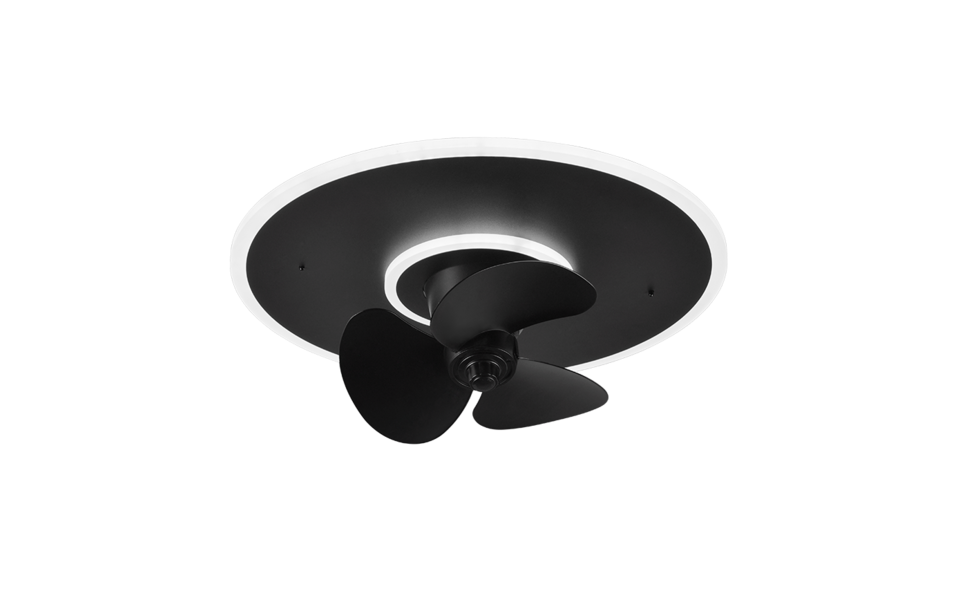Trio Lighting Trio NYBRO LED ceiling fan light | 1x 30W 3500 lm 2700-6500K | black | IP20 | 12 cm Trio Lighting Trio NYBRO LED ceiling fan light | 1x 30W 3500 lm 2700-6500K | black | IP20 | 12 cm