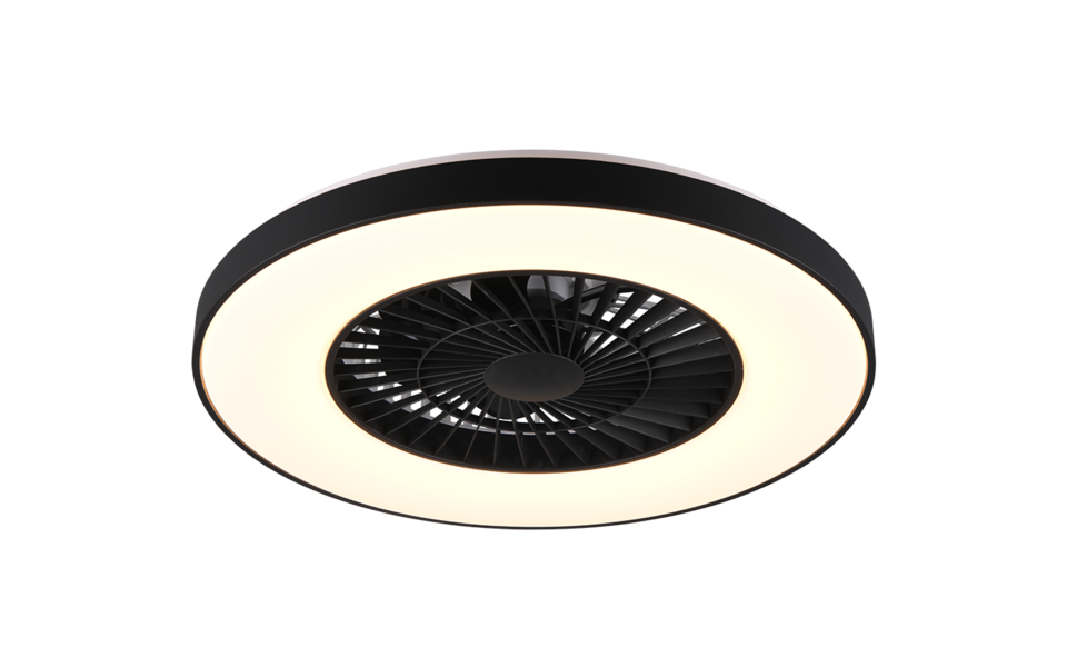 Trio Lighting Trio HALMSTADT LED ceiling fan light | 1x 36W 4200 lm 3000-6500K | black | Ø 59.3 cm | IP20 | 20.5 cm Trio Lighting Trio HALMSTADT LED ceiling fan light | 1x 36W 4200 lm 3000-6500K | black | Ø 59.3 cm | IP20 | 20.5 cm
