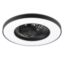 Trio Lighting Trio HALMSTADT VENTILATOR plafondlamp | LED | mat zwart met wit | Ø 58 cm | IP20 | 1x 38W | 4400 lm | 2700-6500K | dimbaar