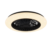 Trio STRALSUND LED ceiling fan light | black | Ø 50 cm | IP20 Trio STRALSUND LED ceiling fan light | black | Ø 50 cm | IP20