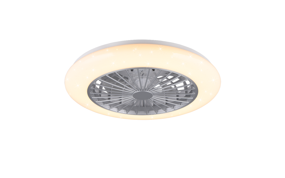 Trio Lighting Trio STRALSUND LED ceiling fan light | 1x 40W 4500 lm 3000-6500K | titanium | Ø 50 cm | IP20 | 16.8 cm