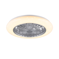 Trio STRALSUND LED ceiling fan light | titanium | Ø 50 cm | IP20