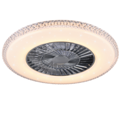 Trio HARSTAD VENTILATOR plafondlamp | LED | chroom met wit | IP20 Trio HARSTAD VENTILATOR plafondlamp | LED | chroom met wit | IP20