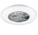 Trio Lighting Trio HARSTAD VENTILATOR plafondlamp | LED | chroom met wit | Ø 60 cm | IP20 | 1x 38W | 4400 lm | 2700-6500K | dimbaar