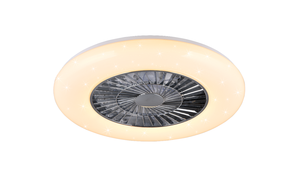 Trio Lighting Trio VISBY LED ceiling fan light | 1x 36W 4200 lm 3000-6500K | Ø 59.5 cm | IP20 | 19.5 cm