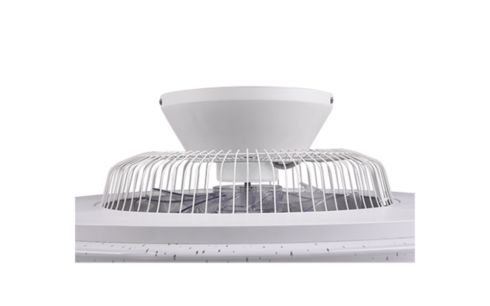 Trio Lighting Trio VISBY VENTILATOR plafondlamp | LED | chroom met wit | Ø 58 cm | IP20 | 1x 38W | 4400 lm | 2700-6500K | dimbaar
