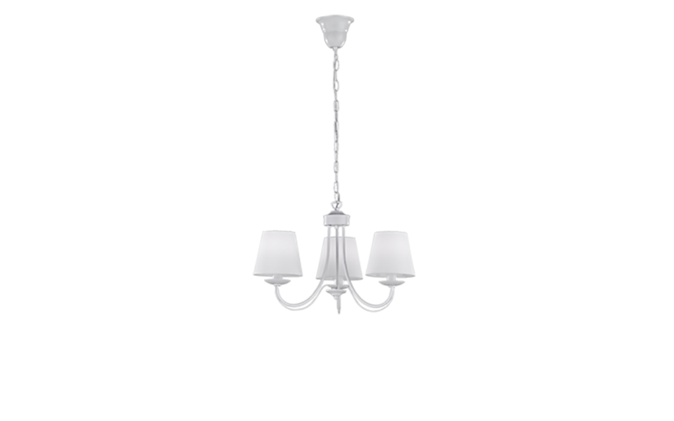 Trio Lighting Trio CORTEZ hanglamp | E14 Fitting | wit mat met wit | Ø 52 cm | IP20 | excl. 3x E14 | max. 28W Trio Lighting Trio CORTEZ hanglamp | E14 Fitting | wit mat met wit | Ø 52 cm | IP20 | excl. 3x E14 | max. 28W