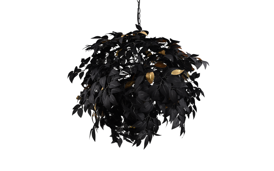 Trio Lighting Trio LEAVY pendant light | 4x E14 max 40W | black | Ø 70 cm | IP20 | 150 cm Trio Lighting Trio LEAVY pendant light | 4x E14 max 40W | black | Ø 70 cm | IP20 | 150 cm