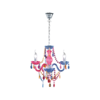 Trio LÜSTER hanglamp | chroom met multicolor | IP20 | E14 Fitting