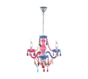 Trio Lighting Trio LÜSTER hanglamp | E14 Fitting | chroom met multicolor | Ø 46 cm | IP20 | excl. 3x E14 | max. 40W