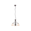 Trio RUSTICA hanglamp | roestkleur/wit | IP20 | E14 | Ø 55 cm
