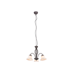 Trio RUSTICA hanglamp | roestkleur/wit | IP20 | E14 | Ø 55 cm Trio RUSTICA hanglamp | roestkleur/wit | IP20 | E14 | Ø 55 cm