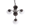 Trio Lighting Trio RUSTICA hanglamp | E14 Fitting | roestkleur met wit | Ø 55 cm | IP20 | excl. 3x E14 | max. 40W