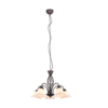 Trio RUSTICA hanglamp | roestkleur/wit | IP20 | E14 | Ø 60 cm