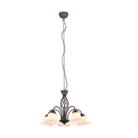 Trio RUSTICA hanglamp | roestkleur/wit | IP20 | E14 | Ø 60 cm