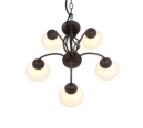 Trio Lighting Trio RUSTICA pendant light | 5x E14 max 40W | Ø 60 cm | IP20 | 150 cm