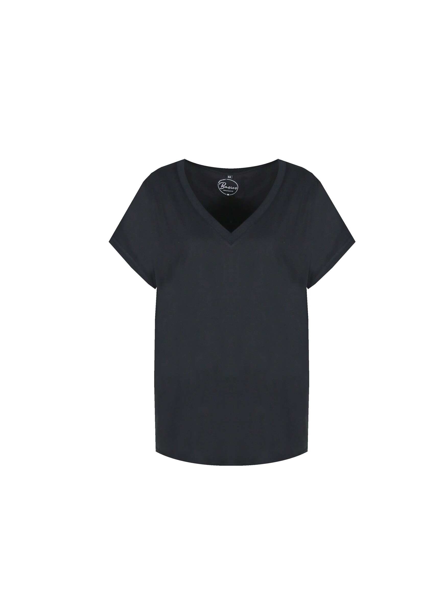 Exxcellent April Top V-hals Zwart Maat 54