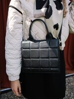 Leren tas Black Gold Detail