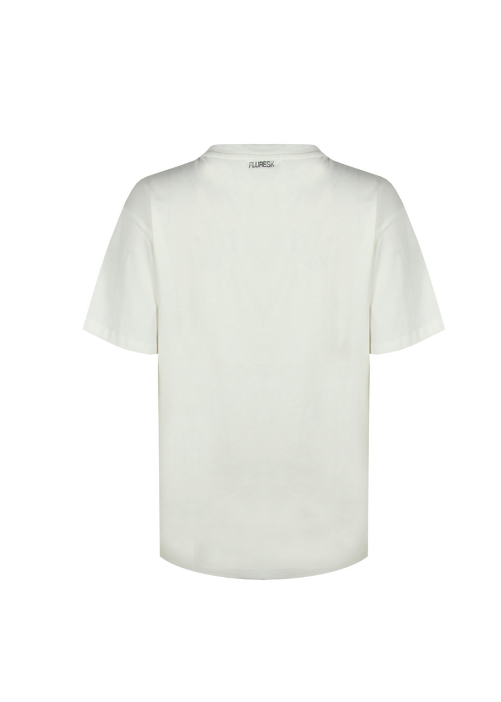 FLURESK LUCK T-Shirt Offwhite/Kastanje