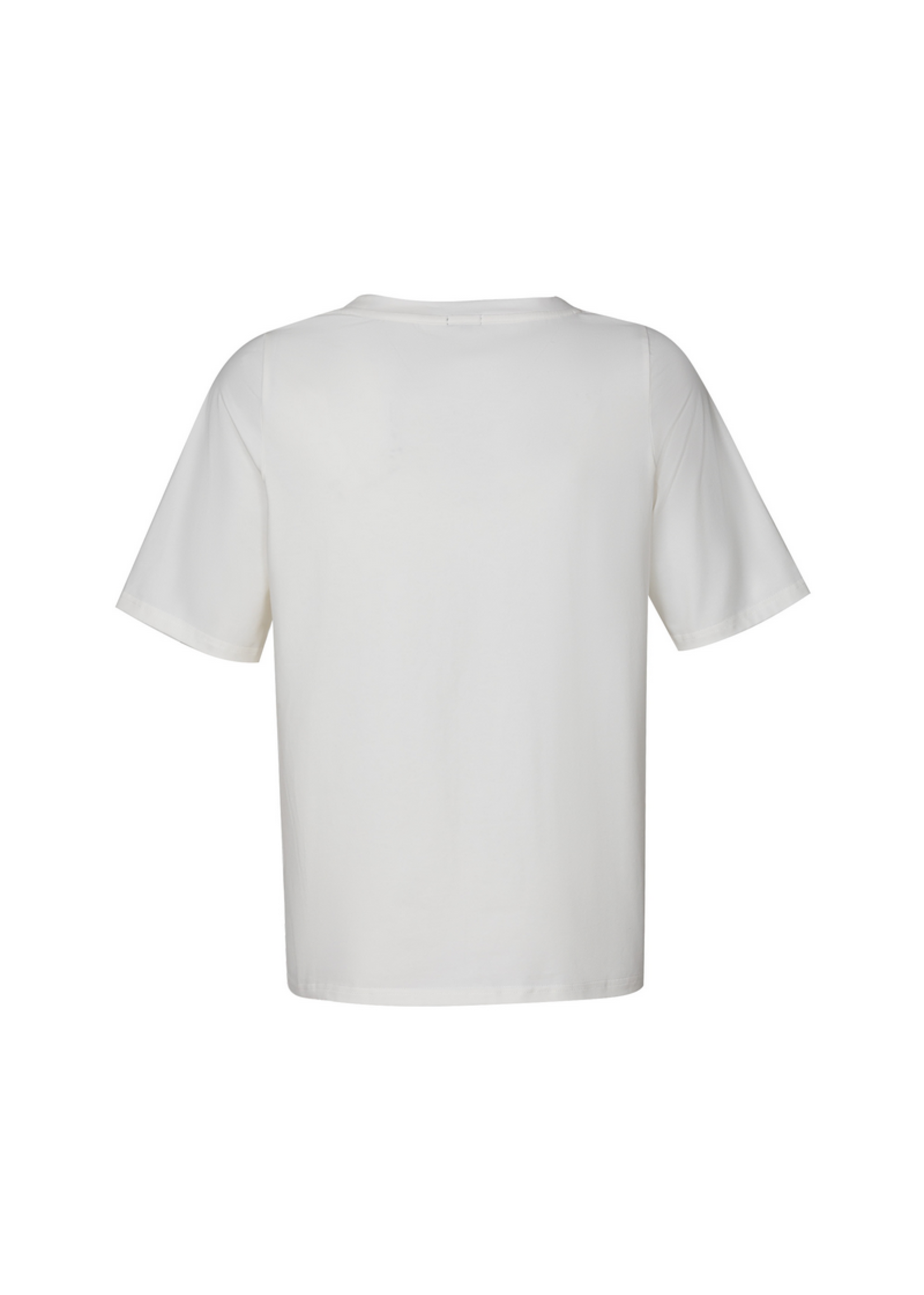 Excellent Fay T-shirt Offwhite/Saffierblauw