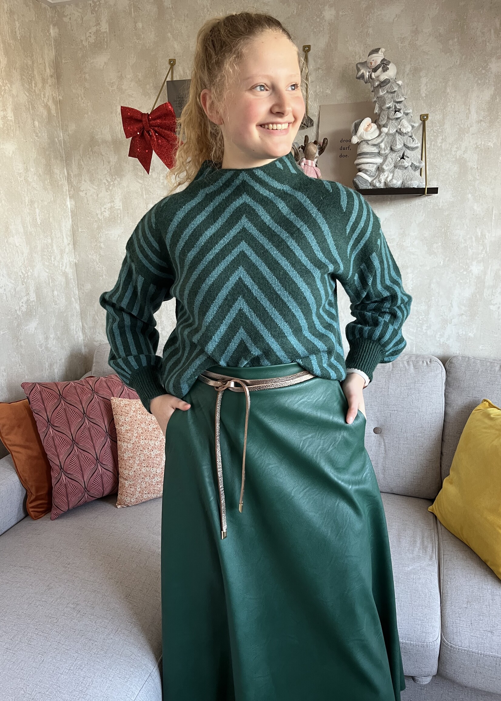 Rok Lilly Zeegroen