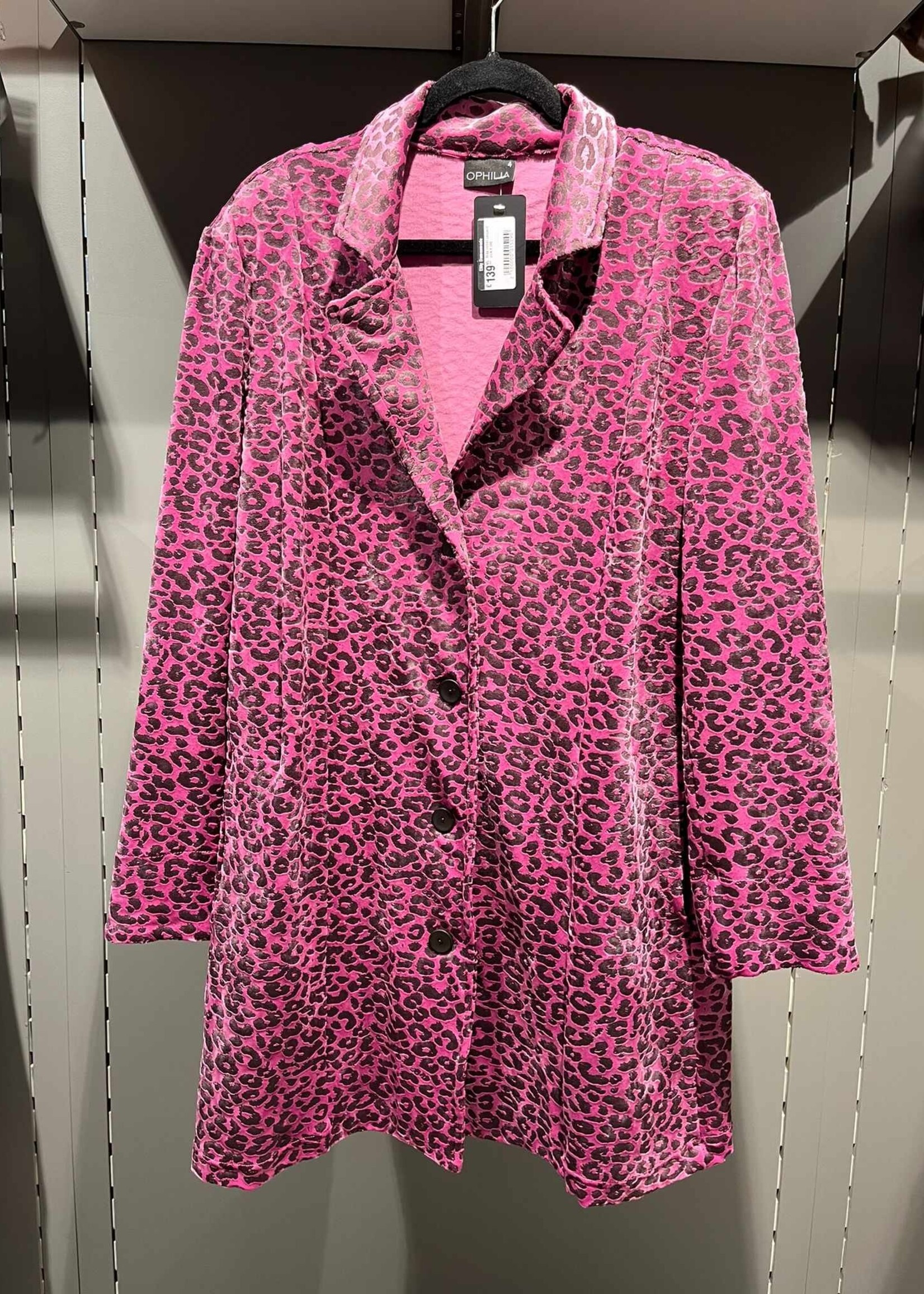 Mike velvet Leopard pink Maat 4