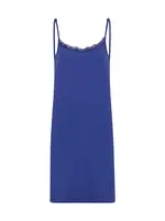 Upsa Onderjurkje kant Koningsblauw M/L