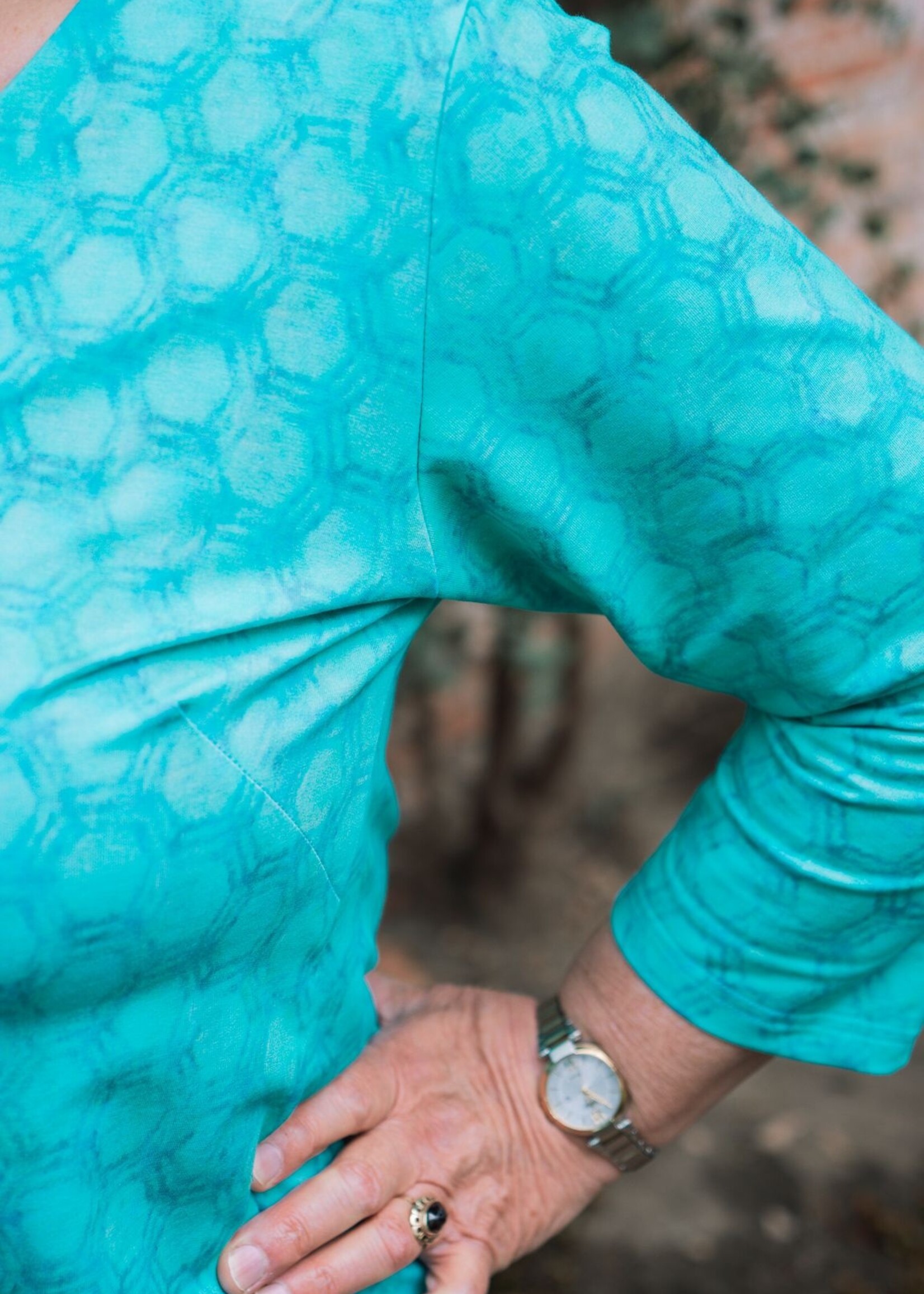 Ophilia Yara Cotton Honeycomb Turquoise