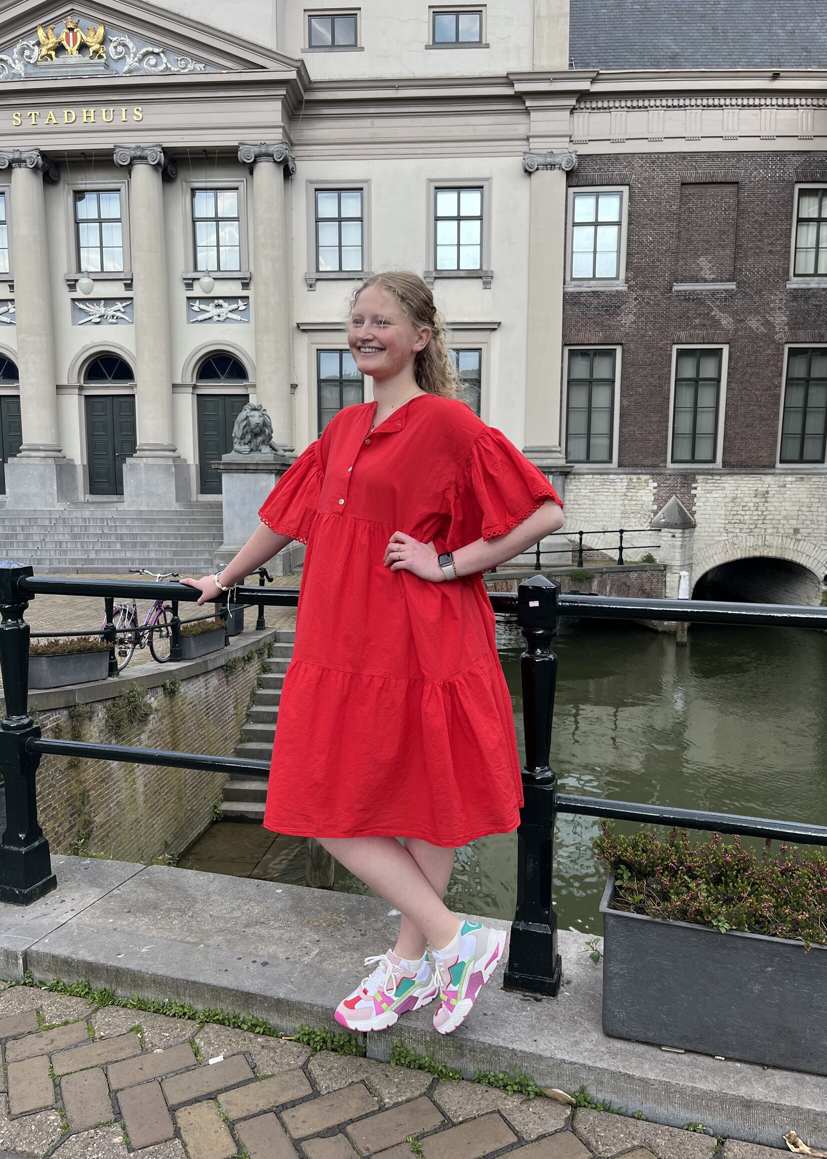 Just a red Dress Viscose