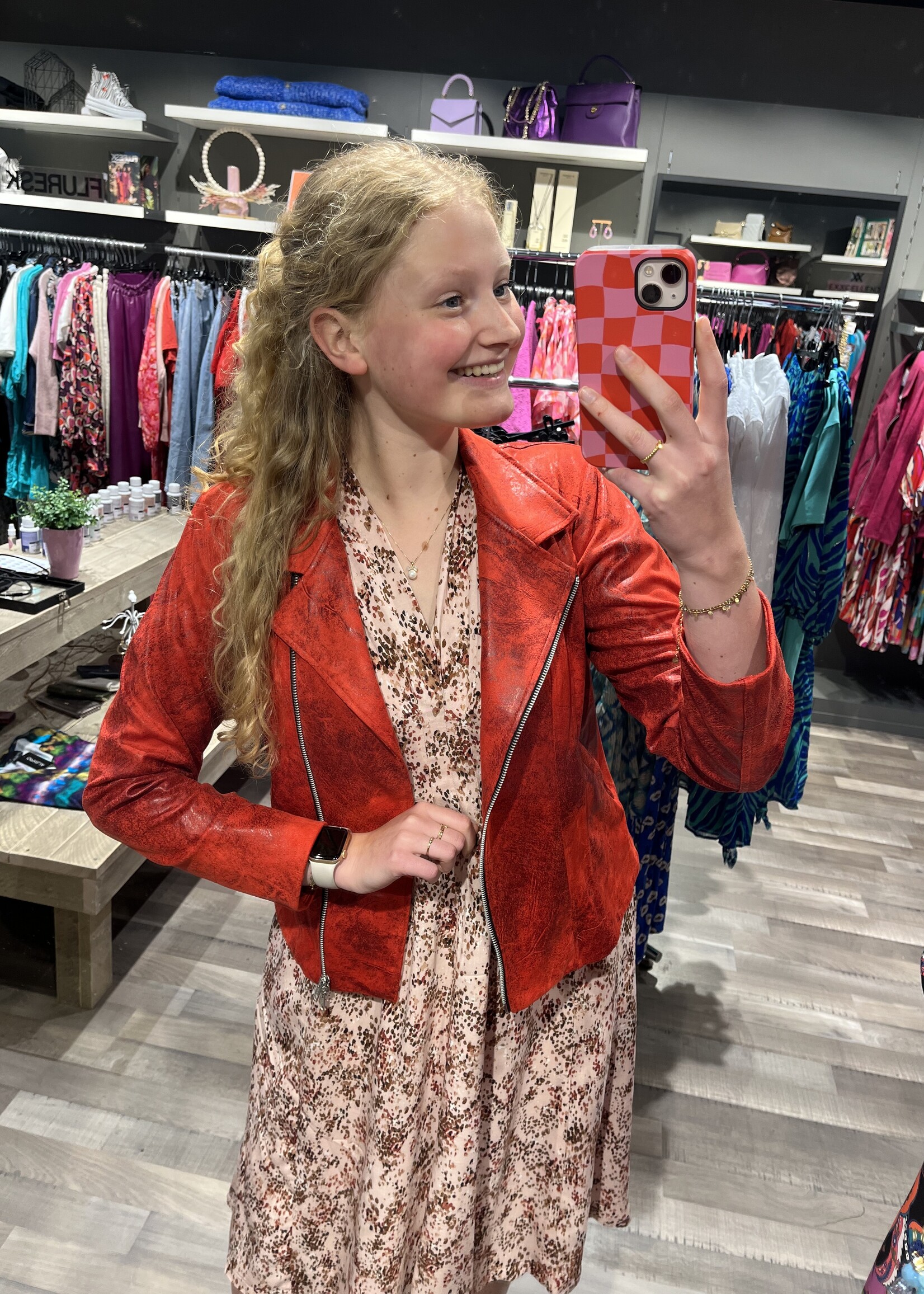 Ophilia Carmen Vintage Leather Candy Maat 1